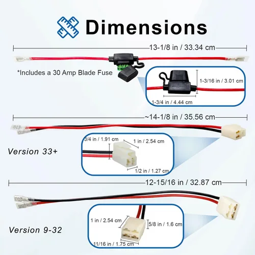 Vista 6 de AlveyTech Paquete de baterías prémium de 24 voltios para la moto Razor MX350 Dirt Rocket (7 Ah, rango estándar), incluye kit de arnés 2 en 1