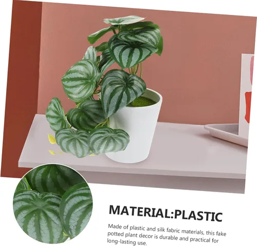 Vista 5 de DECHOUS Planta artificial, bonsái, decoración verde, bonsái artificial, plantas artificiales en maceta, plantas artificiales en maceta, bonsái