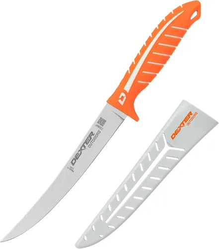 Vista 13 de Dexter Outdoors Dextreme Cuchillo de filete rígido de 10 pulgadas de doble filo Incluye funda