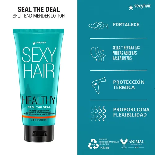 Vista 3 de SexyHair Healthy Seal the Deal Split End Mender Lotion Todo tipo de cabello