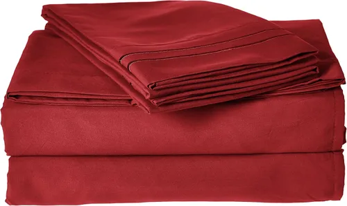 Vista 6 de Juego de sábanas para dormitorio de 4 piezas, colección 1500 Clara Clark.
