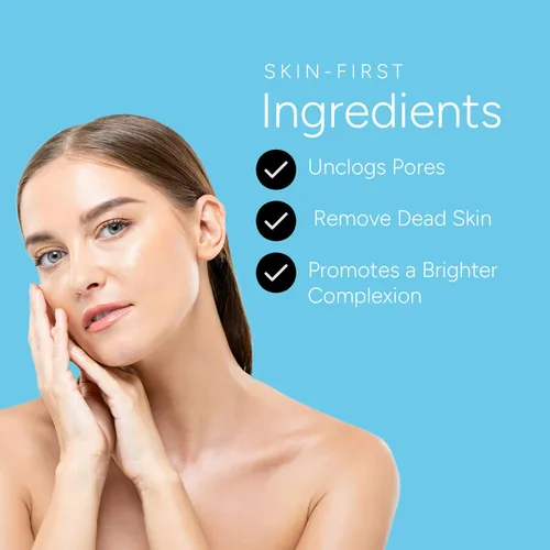 Vista 5 de Rachel Moayer Limpiador facial perfeccionador glicólico, lavado facial exfoliante con 12% de ácido glicólico, limpia y previene el acné, para todo
