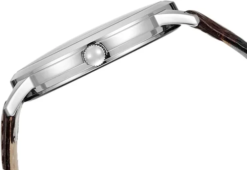 Vista 3 de Guess Reloj analógico con esfera blanca para hombre - W0664G2, Marrón, Movimiento de cuarzo