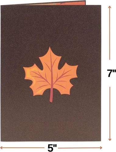 Vista 7 de Paper Love Tarjeta de Árbol de Otoño Tarjeta de Felicitación Desplegable 3D de Arce de Otoño para Acción de Gracias, Regalo de Anfitriona o Amigo