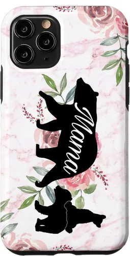 Vista 29 de Mama Bear Mom Gift Phone Holder - 2 Cubs Kiddo Mom Case for iPhone 17