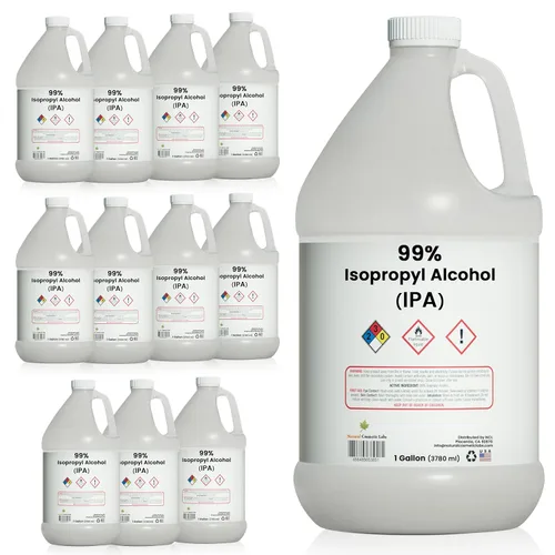 Vista 3 de Alcohol isopropílico al 99% (IPA), fabricado en Estados Unidos, 127.8 fl oz/galón