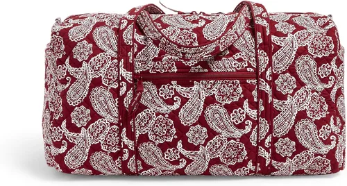 Vista 2 de Vera Bradley Women's Cotton Collegiate Large Travel Duffle Bag (Multiple Teams Available)