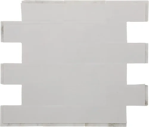 Vista 5 de Daltile SimplyStick Mosaix - Mosaico biselado de piedra natural de mármol de 2 x 4 pulgadas en blanco Daphne para paredes y salpicaduras