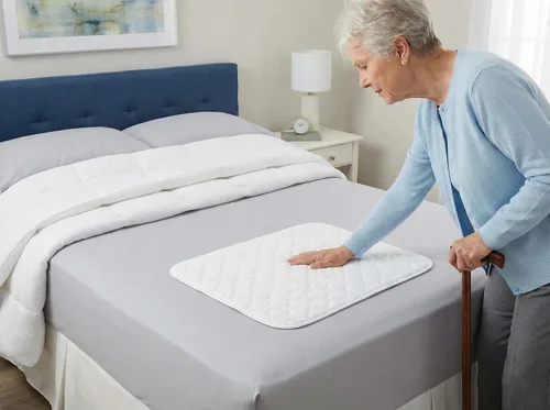 Vista 3 de Empapador protector reutilizable, absorbente, a prueba de agua para ropa de cama de RMS