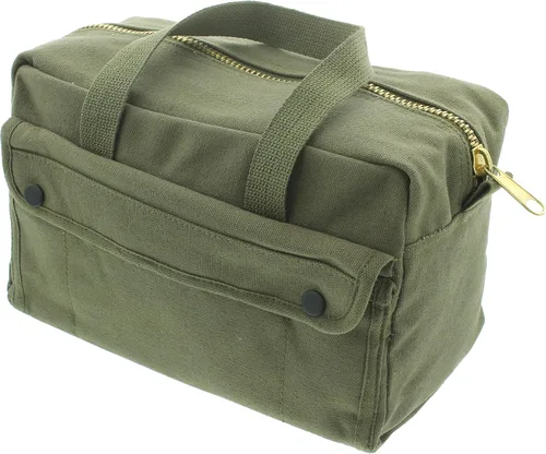 Vista 15 de Bolsa de herramientas de lienzo resistente, bolsa de transporte de campo militar, bolsa de almacenamiento de suministro de propósito general