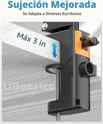 Vista 4 de UBeesize Soporte de Teléfono Aéreo, Brazo de Cámara Web Flexible con Soporte para Teléfono y Cabeza Esférica, Trípode Aéreo para Teléfono, Dibujo