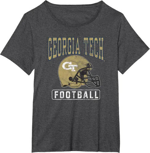 Vista 12 de Georgia Tech Yellow Jackets - Camiseta con casco de fútbol, Negro