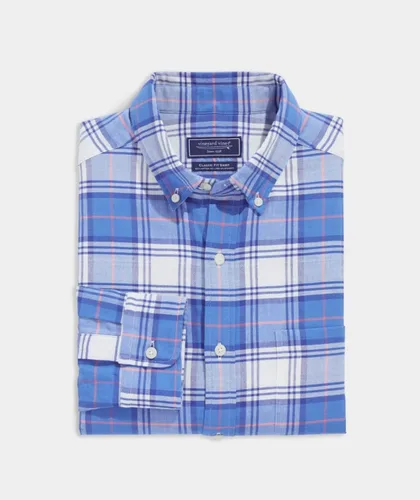 Vista 2 de vineyard vines Camisa de sarga a cuadros de ajuste clásico para hombre