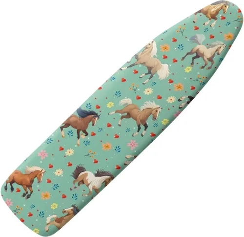 Vista 42 de Funda floral a prueba de arañazos para tablas de planchar de tamaño estándar, reflectante, con 3 ganchos y bucles para decoración de tablas de 15 x