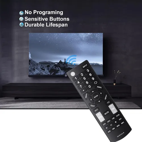 Vista 7 de Reemplazo universal de control remoto apto para todos los televisores Insignia LED-LCD HDTV