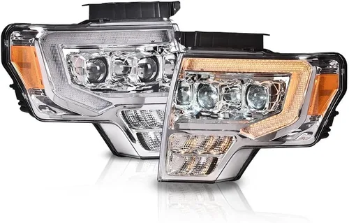 Vista 14 de G-PLUS Conjunto de faros, compatible con Ford F150 2009 2010 2011 2012 2013 2014 (no compatible con estilo LED, solo se ajusta sin estilo LED)