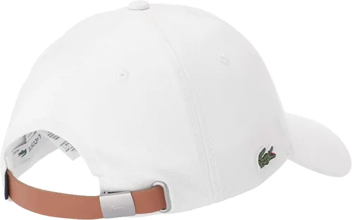 Vista 2 de Lacoste Gorra de piel ajustable con correa de cuero ajustable para hombre