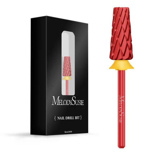Vista 22 de MelodySusie Super Cut Edition Brocas para Uñas 5 en 1, Brocas Multifunción de Carburo de Tungsteno de 3/32'', Adecuadas para Manicura Pedicura