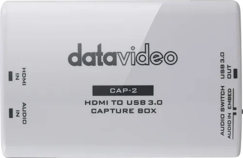 Vista 3 de Datavideo Cap-2 HDMI a USB 3.0 Caja de captura