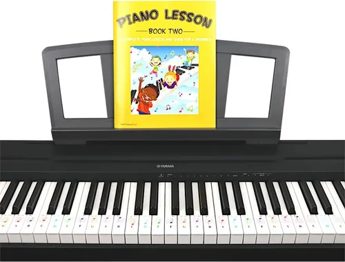 Vista 4 de QMG Piano Lessons Book 2: A Complete guide for Kids and Beginners; Color Coded Staff Notes; Designed and Printed in USA