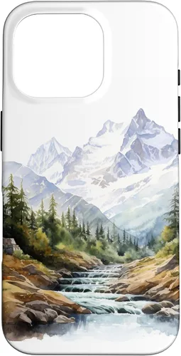 Vista 20 de Funda para iPhone 11 Pro acuarela montañas paisaje