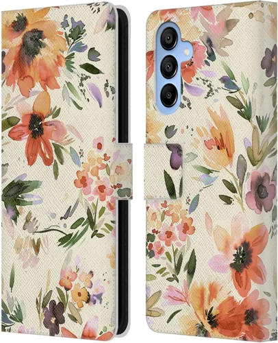 Vista 221 de Head Case Designs Officially Licensed Ninola Butterfly Nature Spring Floral Leather Wallet Case Compatible with Samsung Galaxy A07 4G