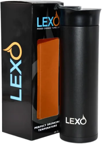 Vista 4 de LEXO Taza inteligente con regulación de temperatura de 16 oz. - Acero inoxidable - Tapa superior abatible