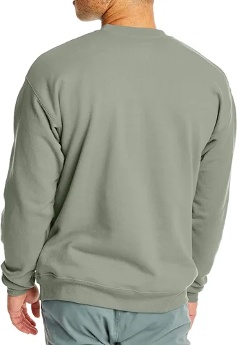 Vista 2 de Hanes EcoSmart - Sudadera de vellón de mezcla de algodón, sudadera de cuello redondo para hombre