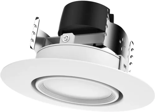 Vista 2 de Satco S11822-7.5 W LED LED Retrofit Downlight direccional; cardán; 4 pulgadas - Temperatura de color ajustable - (8 Downlights)