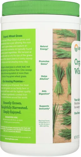 Vista 5 de Amazing Grass Polvo de hierba de trigo: 100% polvo de hierba de trigo de hoja entera para energía, desintoxicación y apoyo a la inmunidad, clorofila