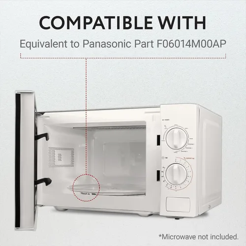 Vista 3 de Impresa Placa giratoria de vidrio para microondas de repuesto, compatible con los modelos Panasonic, Kenmore y Sears, 16.5 pulgadas de diámetro