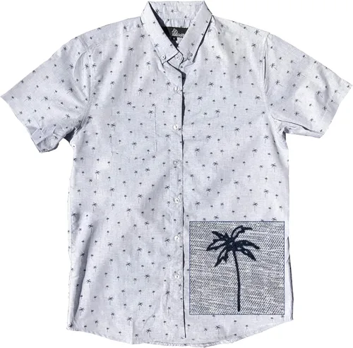 Vista 7 de Molokai Surf - Camisas hawaianas de manga corta con botones y corte ajustado