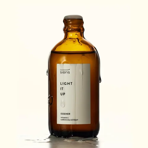 Vista 5 de SIORIS Suero Botanical Radiance, suero facial coreano con flor de globo, brócoli y rosa de damasco, refuerzo de humedad iluminador para piel