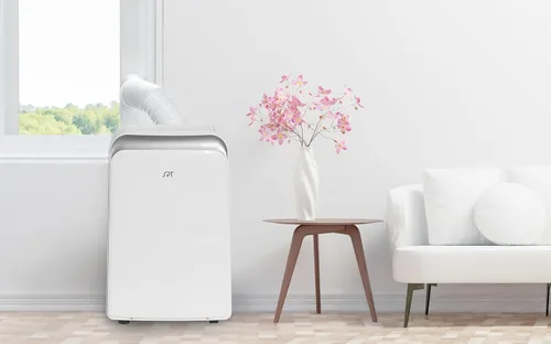 Vista 6 de SPT WA-S8001E Aire acondicionado portátil de 12,000 BTU - Enfriamiento (SACC: 8,000BTU), con enfriamiento, deshumidificador, ventilador, blanco