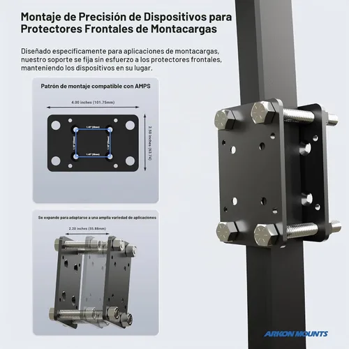 Vista 5 de ARKON Mounts - Soporte para tableta con bloqueo de montacargas con brazo de eje de 8.5 pulgadas, flexibilidad ajustable, instalación sin esfuerzo