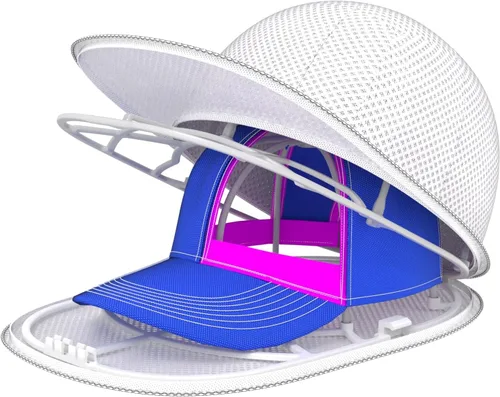 Vista 14 de Jaula Lavadora de Sombreros para Máquina Lavadora - Estante Limpiador de Gorras de Béisbol, Lavado de Gorras, Apto para Lavavajillas, Perfecto