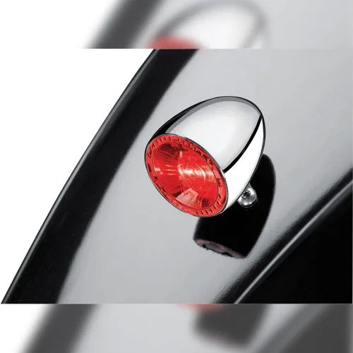 Vista 2 de Kuryakyn 2860 Accesorio de iluminación para motocicleta: Kellermann Bullet 1000 RB, luz LED trasera de marcha/intermitente/parpadeo, rojo/rojo