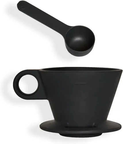 Vista 3 de Verve Dwell Dripper - Juego de cafetera, gotero de café no eléctrico, cafetera manual (negro)