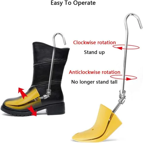 Vista 2 de RSDZSW Estirador de zapatos para botas, 1 unidad, adecuado para pies izquierdo y derecho, estirador de zapatos ajustable para estirar zapatos