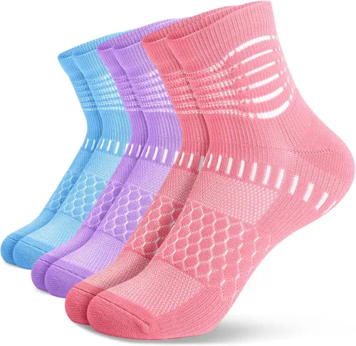 Vista 7 de IRAMY Calcetines de compresión de tobillo Coolmax para mujeres y hombres, calcetines que absorben la humedad, alivio de la fascitis plantar, 3/5