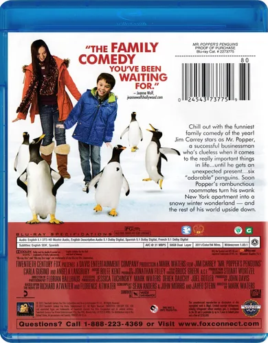 Vista 2 de Mr. Popper's Penguins Blu-ray