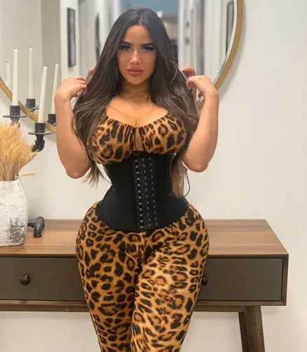 Vista 8 de YIANNA Underbust Corsé deportivo modelador de figura de látex para mujer