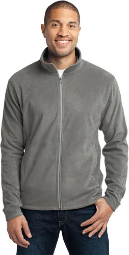 Vista 3 de Port Authority Chaqueta de microfibra para hombre Negro
