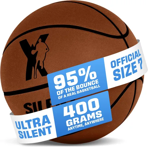 Vista 11 de YGA Silent Basketball Size 7 (29.5"): Grooved Airless Indoor Basketball with Upgraded 95% Bounce - Ultra Quiet Basketball for Dribbling Indoor