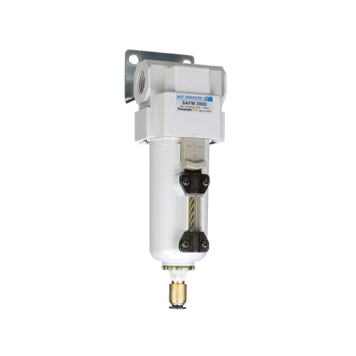 Vista 13 de PneumaticPlus SAFM400-N04BD-MEP Filtro coalescente de aire comprimido, 0.1 micras, 1/2" NPT - Recipiente de metal, drenaje automático, soporte