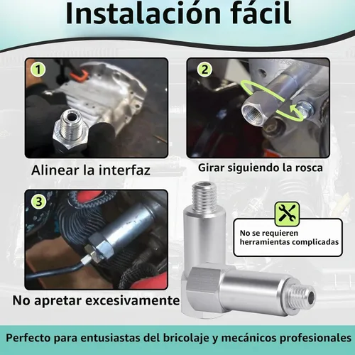 Vista 6 de Adaptador de sensor de temperatura de agua refrigerante de 2 piezas