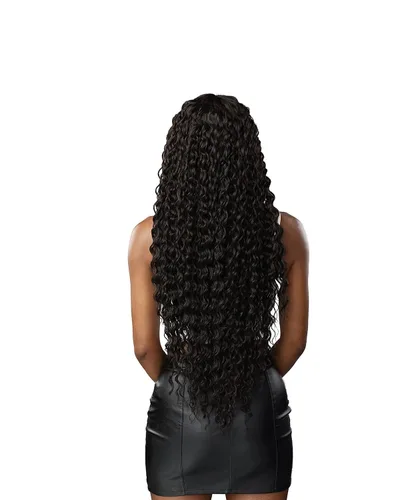 Vista 6 de Sensationnel Vice Bundles - Extensiones de cabello virgen sintético profundo de 30 pulgadas para coser y cola de caballo, cabello largo – Vice 30