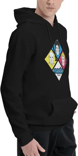 Vista 2 de furno Soda Stereo Hoodie Man's Casual Athletic Workout Pullover Hooded Sweatshirt With Pockets