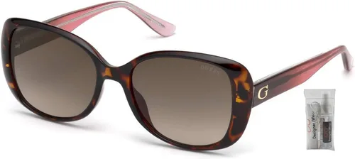 Vista 2 de GUESS GU7554 Square Sunglasses for Women +BUNDLE with ACCESSORY EYEWEAR KIT