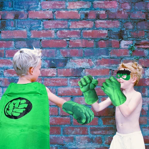 Vista 6 de Juguetes de superhéroe disfraz de superhéroe para niños de 3 años y niños 4 piezas
